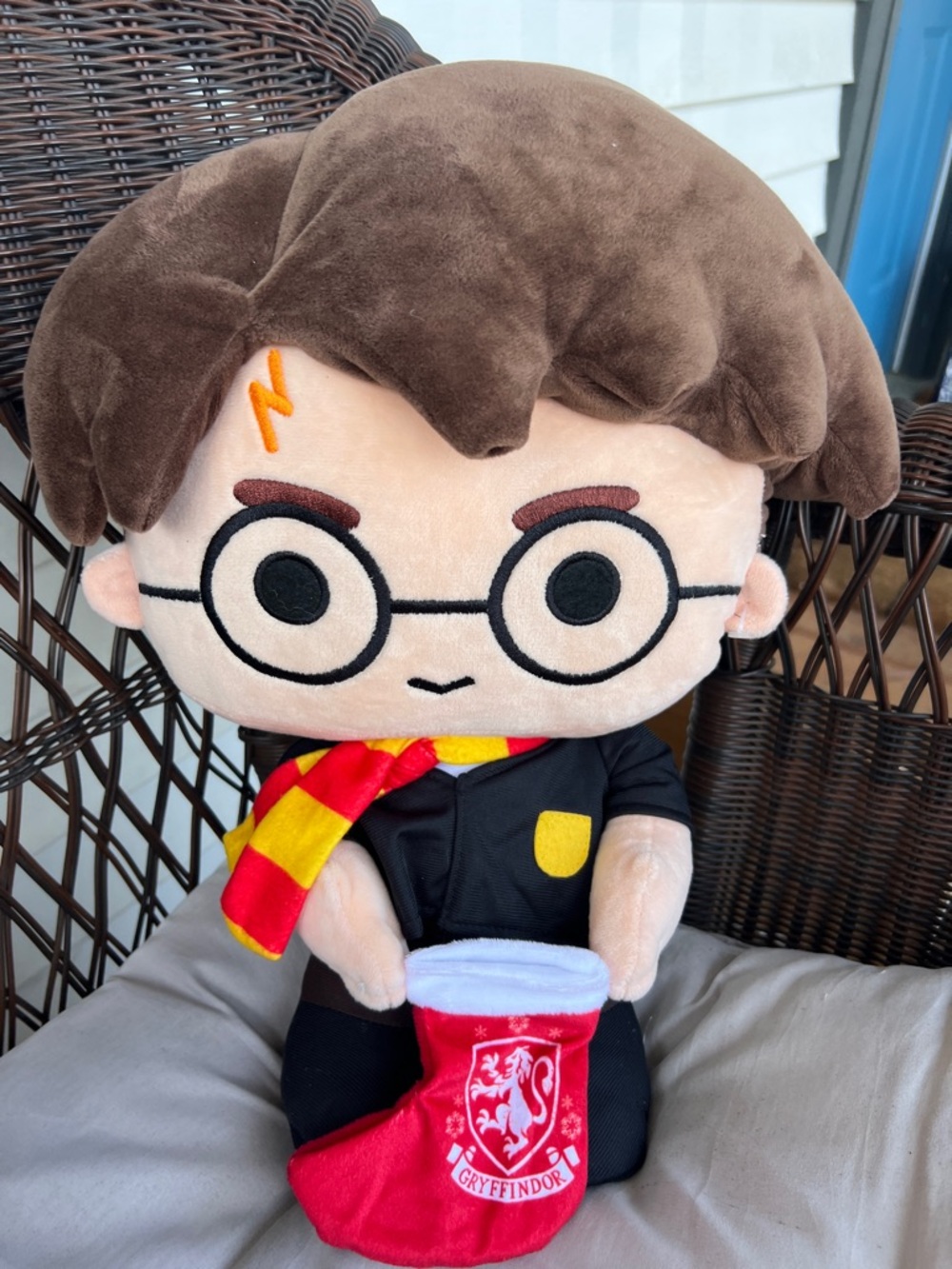 Harry Ptter Gryffindor Plush Doll with Scarf and Stocking